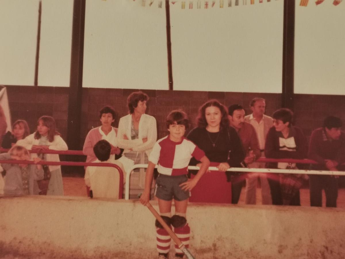 Cid, de petit abans d'un partit amb el SHUM