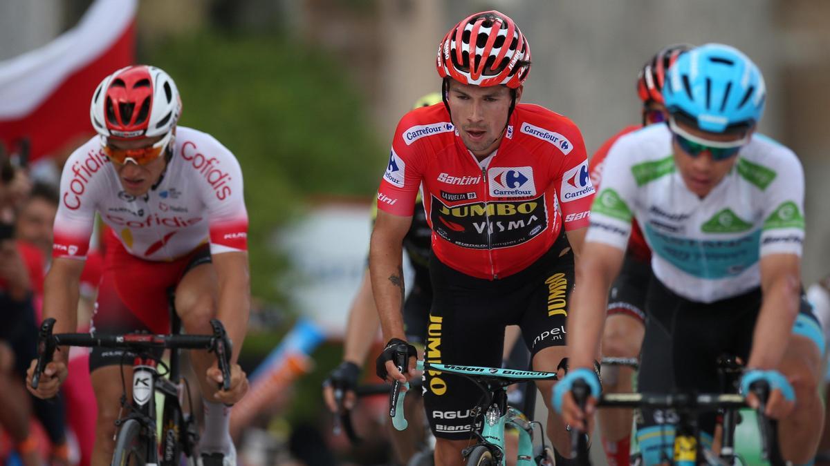 Una imagen de archivo del esloveno Primoz Roglic.