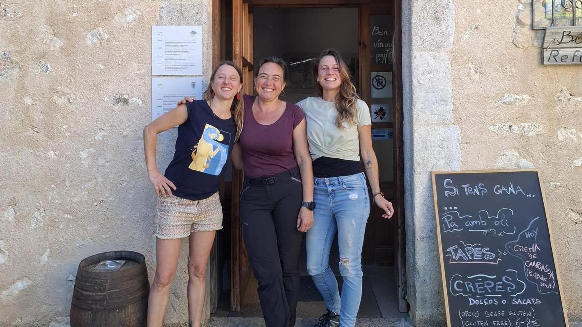 Linda Bottinelli, Maria Melis und Anna Valls sind die neuen Herbergsmütter am Castell d'Alaró