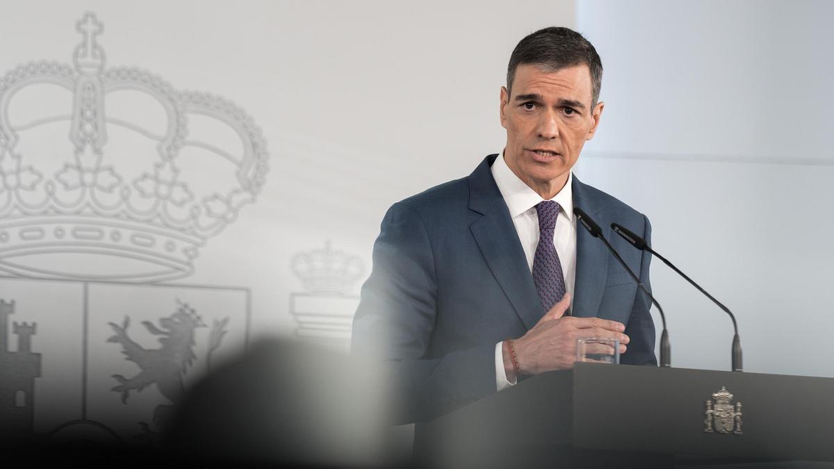 El presidente del Gobierno, Pedro Sánchez
