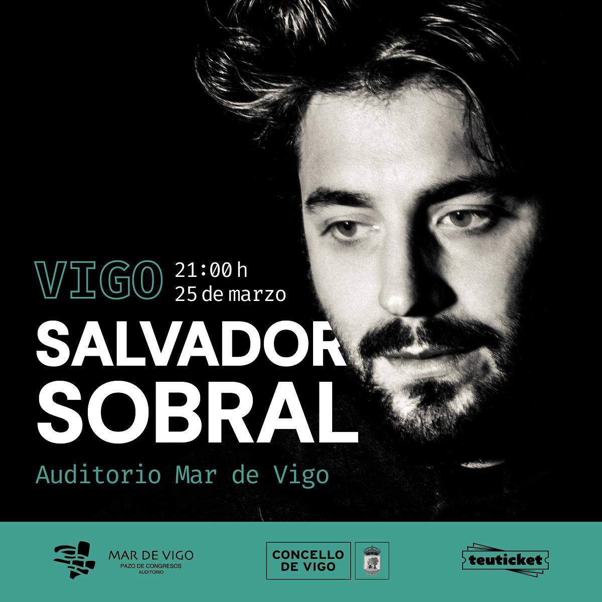 Cartel del concierto de Sobral en Vigo