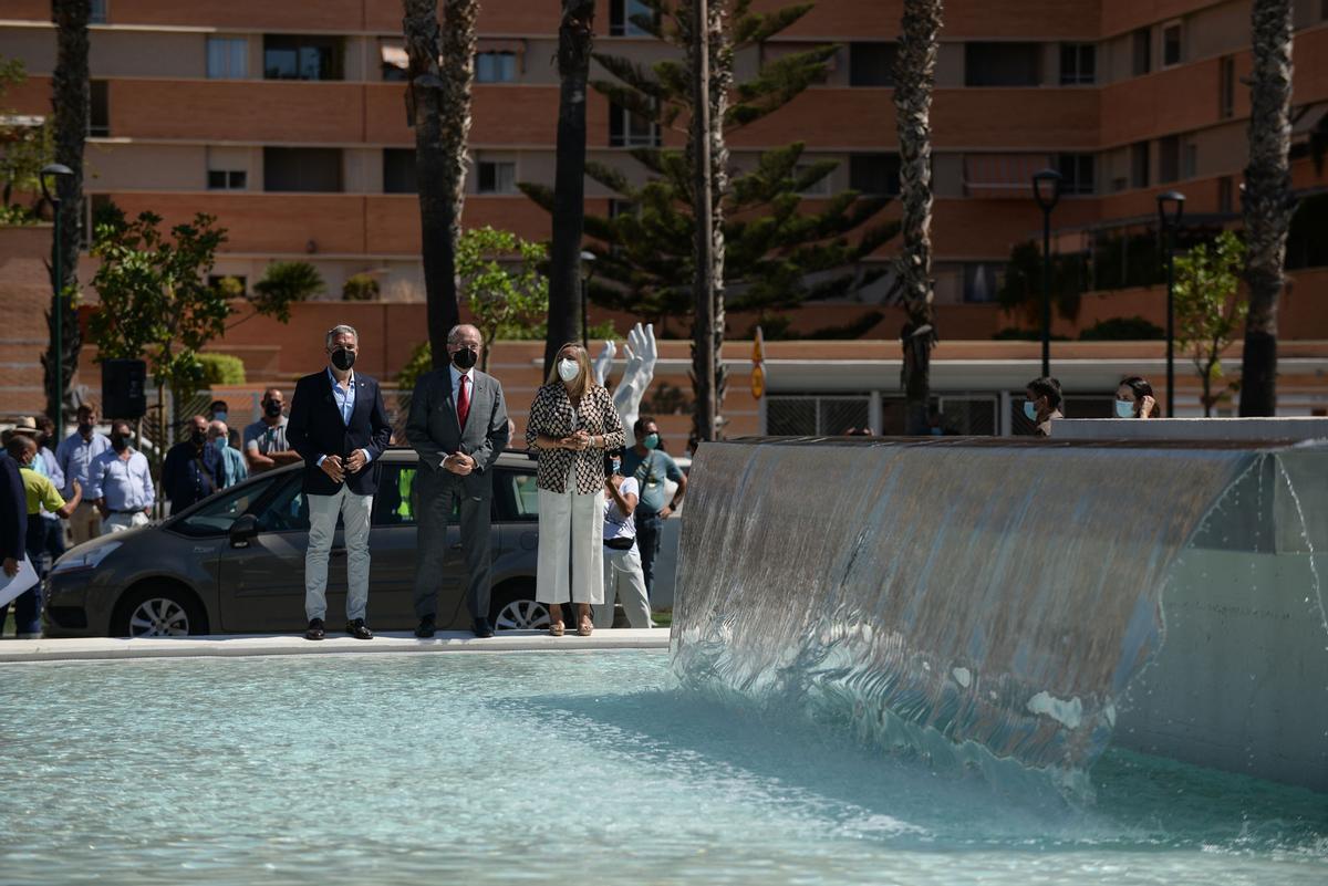 Inauguración de la nueva fuente de la plaza de la Solidaridad