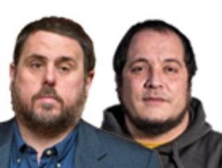 Oriol Junqueras y David Fernàndez