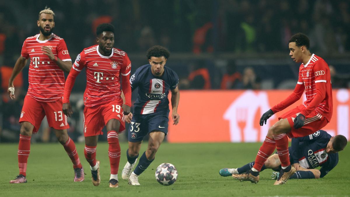 Warren Zaïre-Emery fue titular en la Champions League ante el Bayern de Múnich