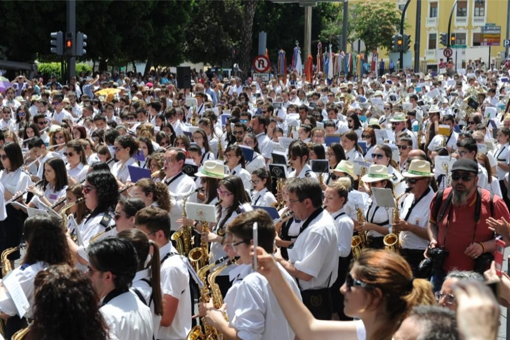 Encuentro de bandas de música en Martínez Tornel