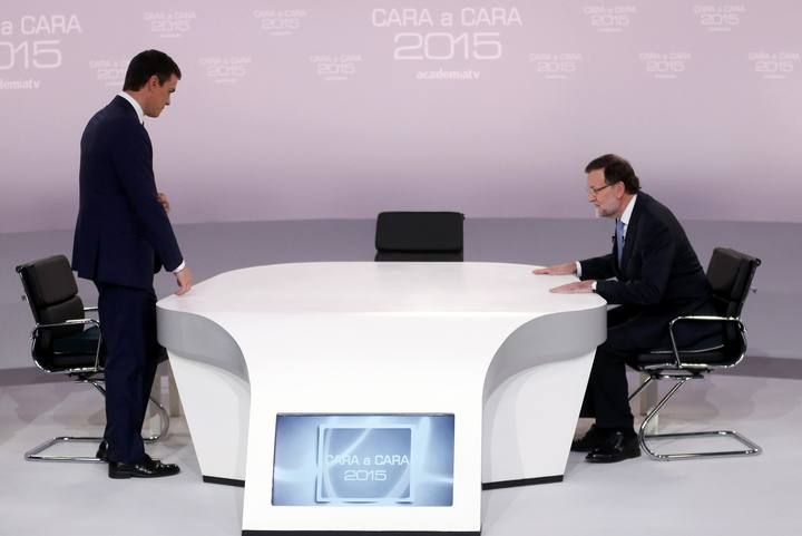 Cara a cara entre Mariano Rajoy y Pedro Sánchez