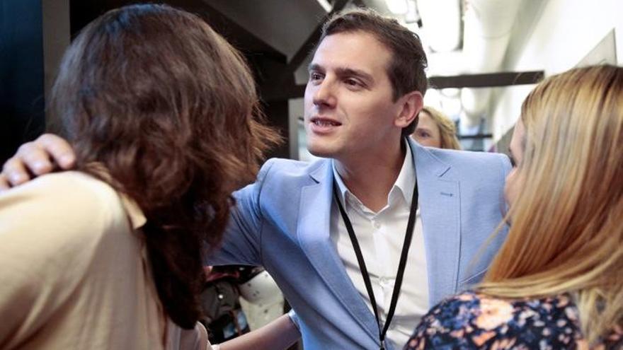 Albert Rivera, durante su visita este jueves al Campus de Google en Madrid.