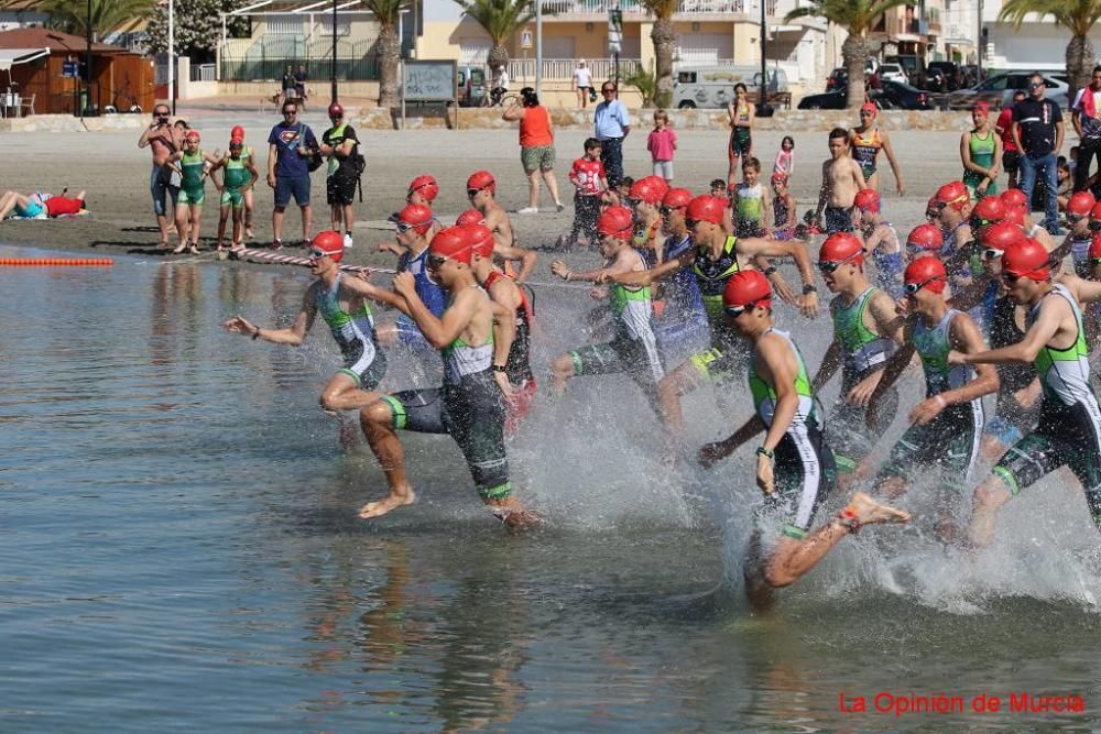 Final de triatlón de Deporte en Edad Escolar