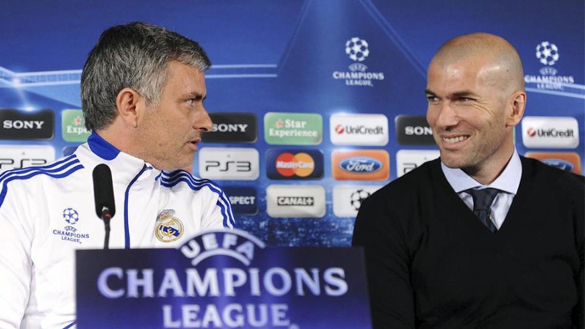 Zidane y Mourinho coincidieron en el Real Madrid