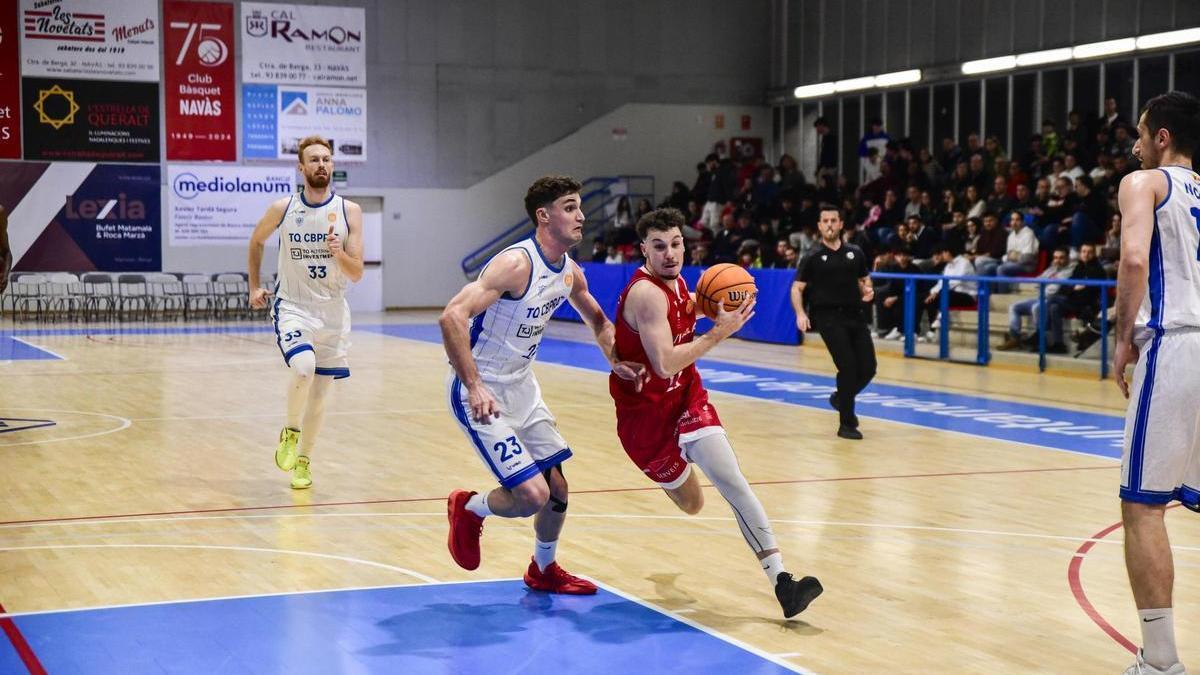 Marc Bataller va ser el jugador més destacat del CB Navàs, amb 16 punts anotats contra el Mollerussa
