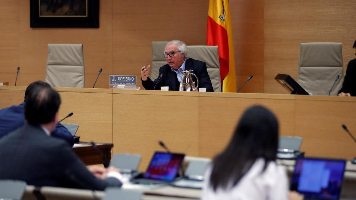 El ministro Castells, ayer ante la Comisión de Universidades del Congreso