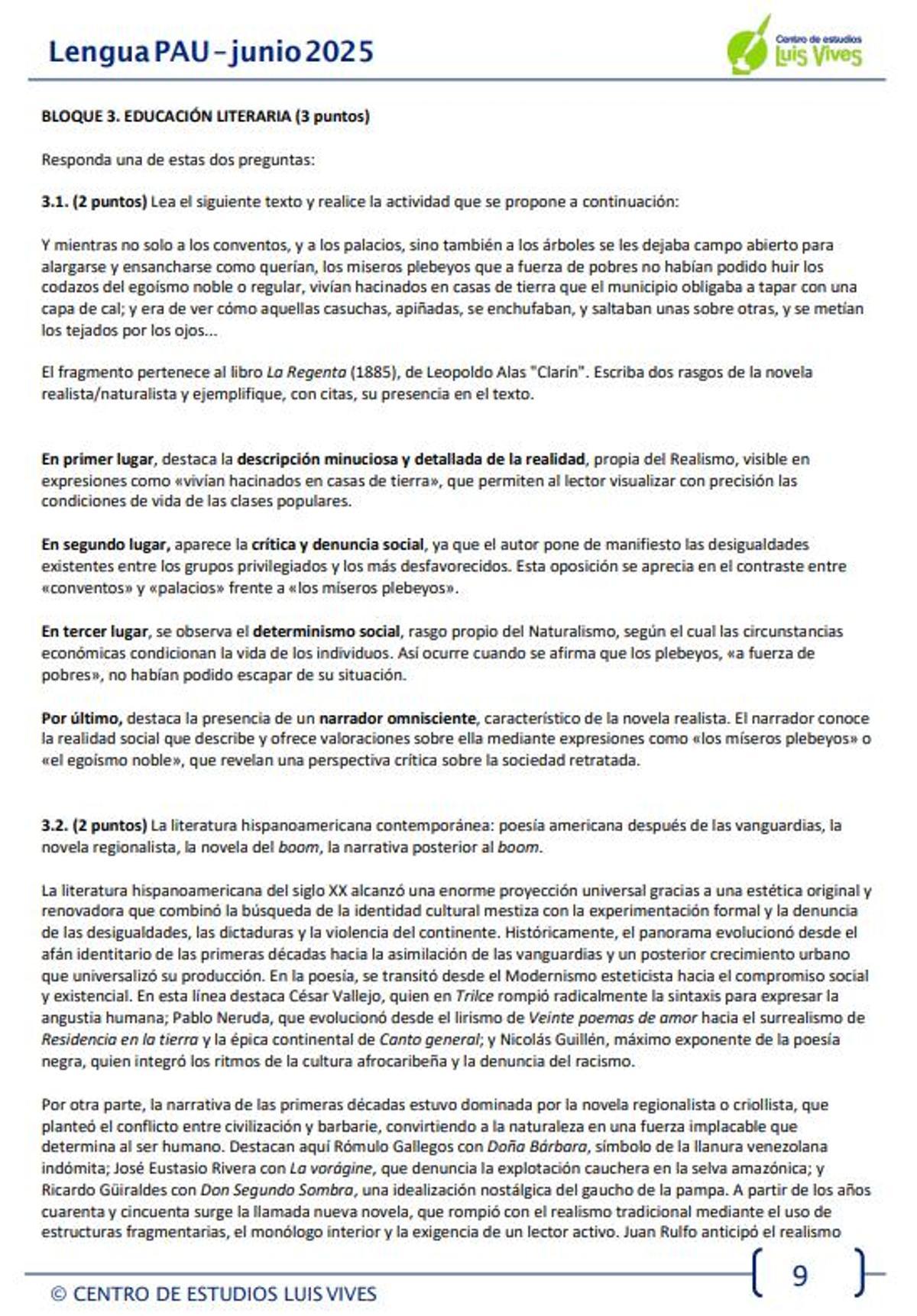 Examen de Lengua Castellana y Literatura de la PAU de Madrid en la modalidad de Ciencias y Tecnología