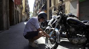 A Barcelona es roben set motos al dia.
