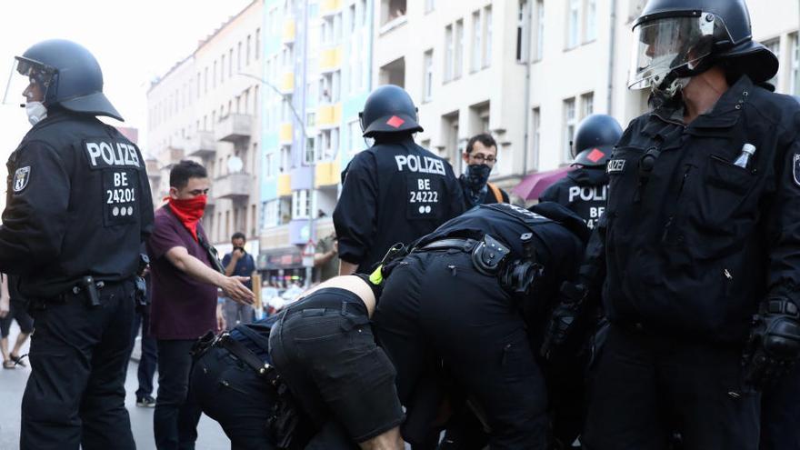 Detenidas 133 personas en las protestas de Berlín.