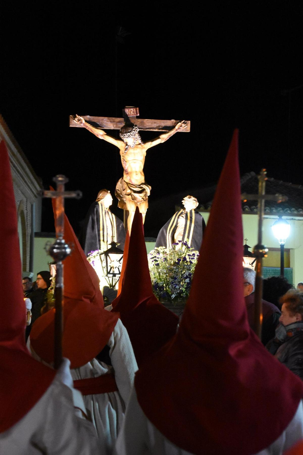 Imagen del Cristo de la Pasión en el desfile celebrado en Villalpando