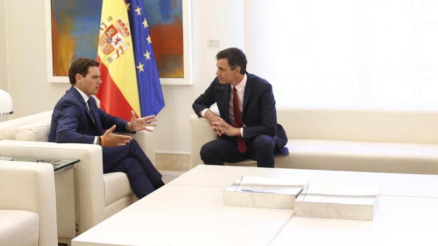 Reunión entre Pedro Sánchez y Albert Rivera