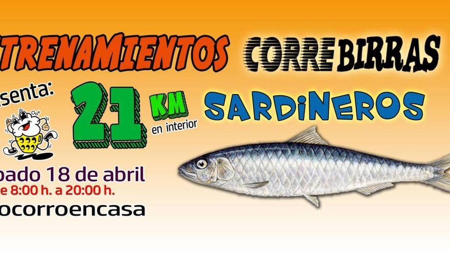 El Correbirras invita a hacer una media maratón en casa el día del Entierro de la Sardina