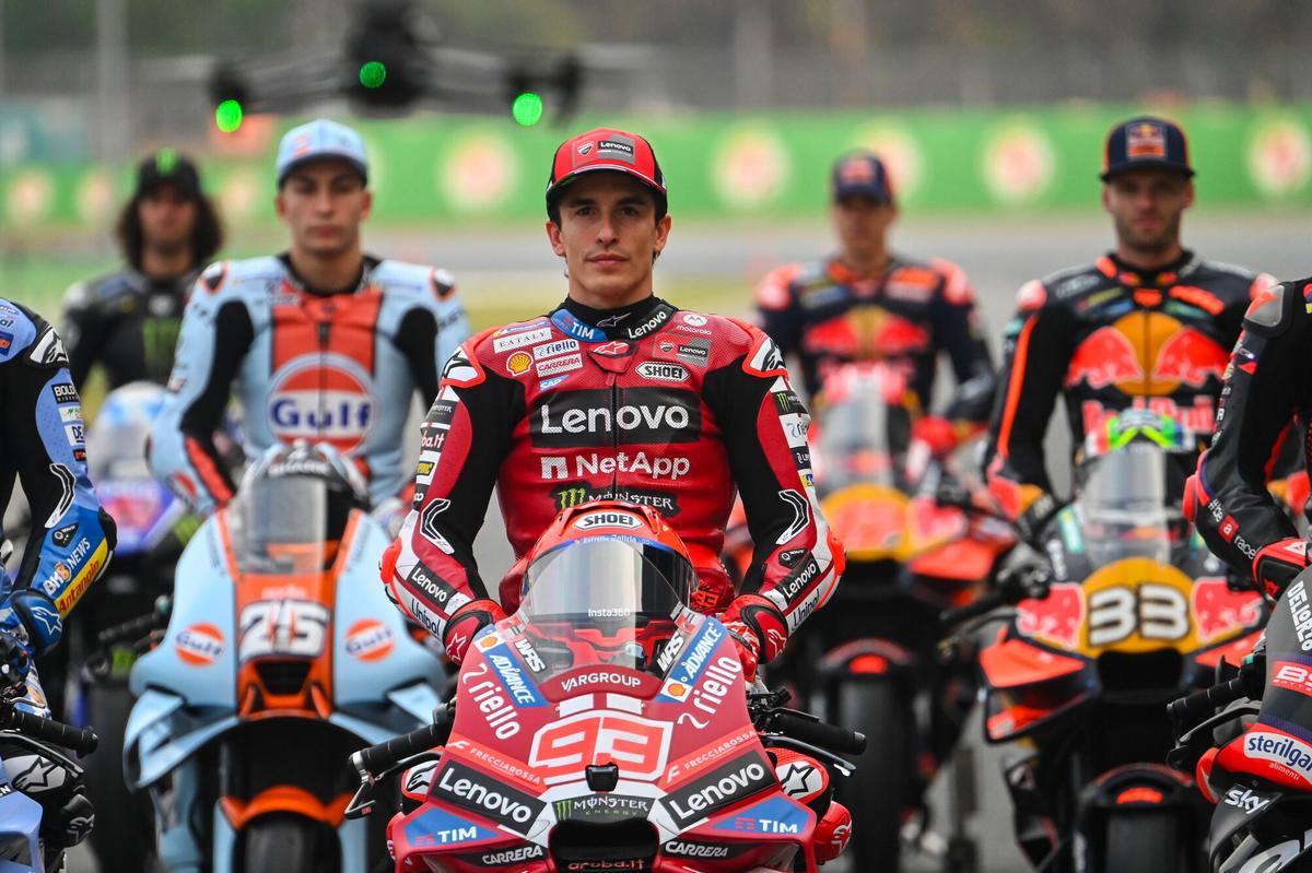 Marc Marquez de Ducati Lenovo en el Grand Prix de Tailandia.