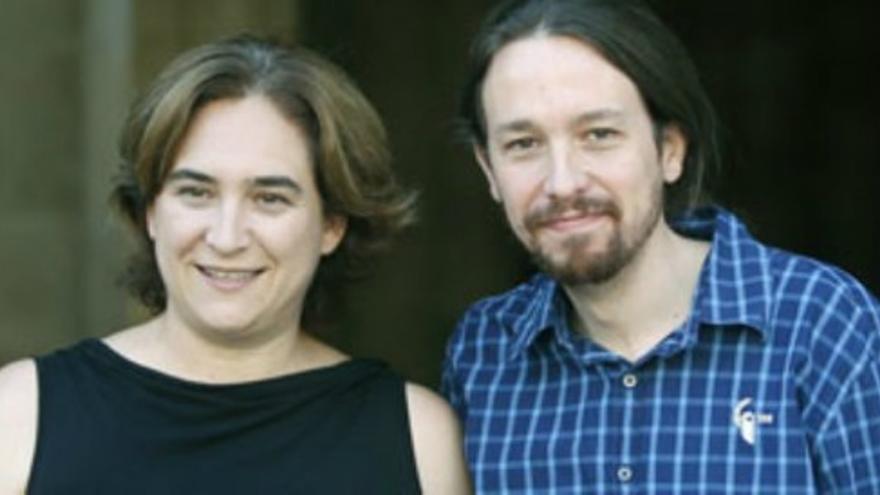 Pablo Iglesias se reúne con Ada Colau en Barcelona