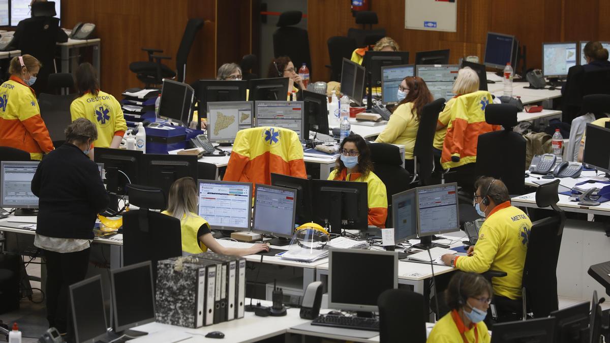 Trabajadores del servicio 061, en una foto de archivo.