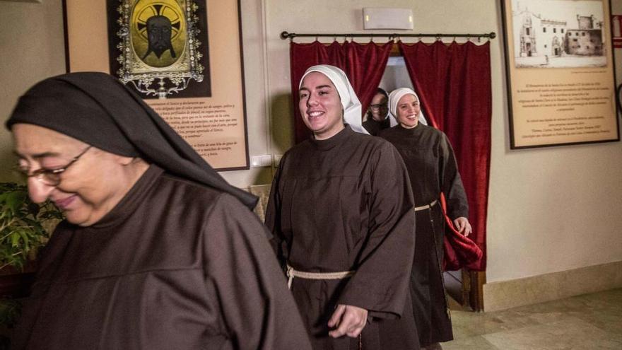 Las monjas de Santa Faz, el pasado día 8, cuando volvieron al convento