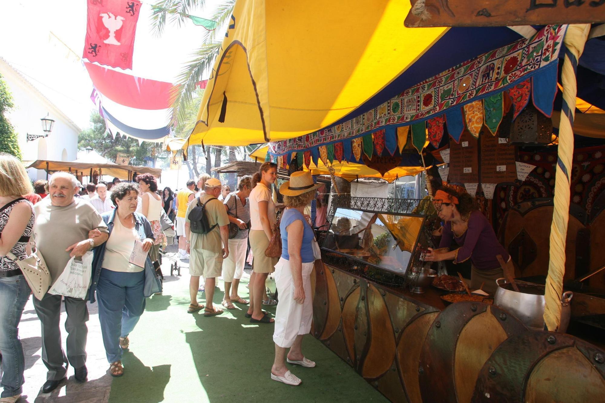 Edición de 2007 de la Feria Medieval de Ibiza.