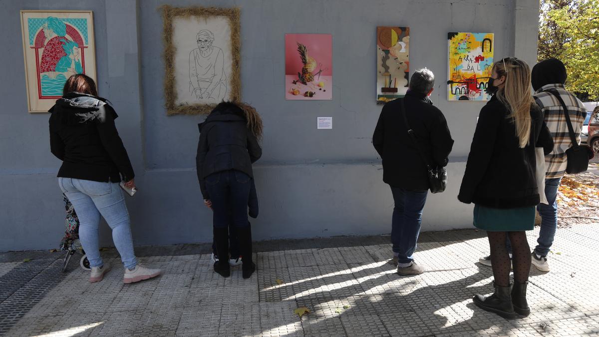 Algunos de los retratos del proyecto 15/15 que ya se pueden ver en el Arrabal.