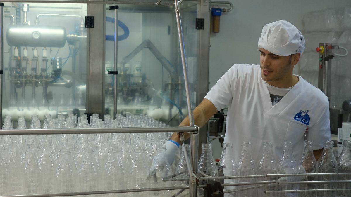 Una empresa productora de leche de Gran Canaria.