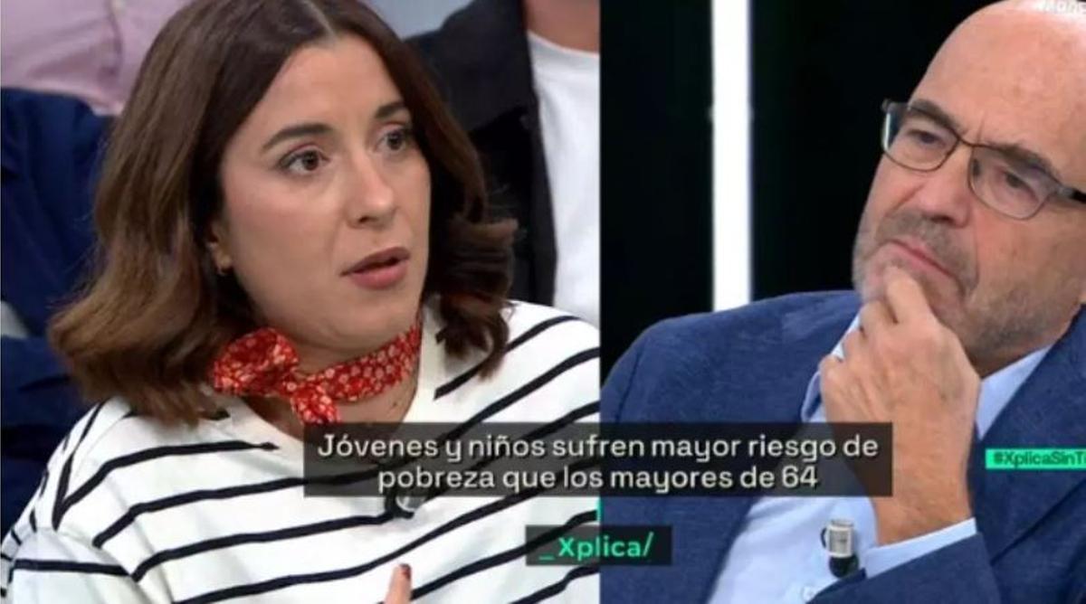 Paloma Martín debate en el programa laSexta Xplica sobre la precariedad de los jóvenes