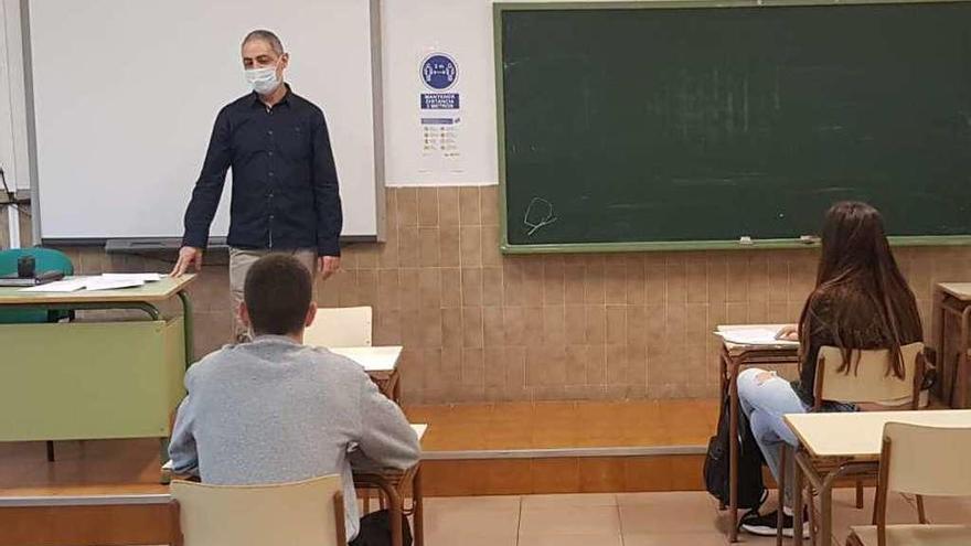 Estudiantes en el IES María de Molina.