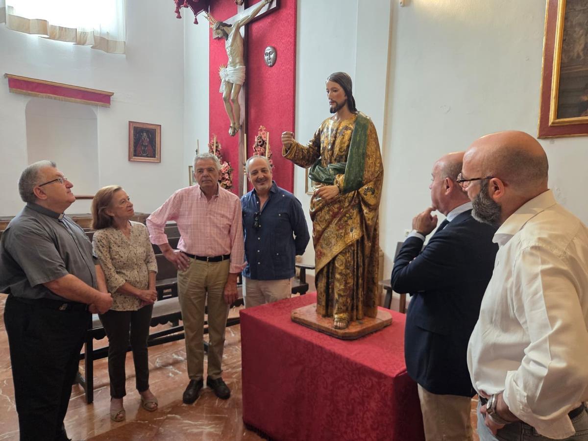La imagen, del siglo XVI ha sido restaurada por restauradora Marisa Olmedo con la colaboración de la Cofradía de Abajo.