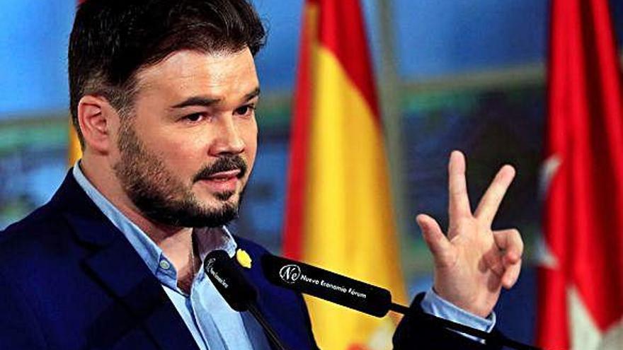 El portaveu d&#039;ERC al Congrés, Gabriel Rufián