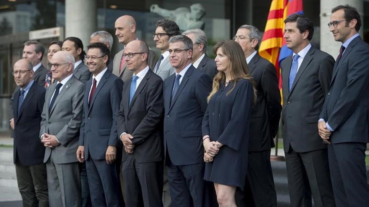 La junta directiva del Barça, en su toma de posesión, en julio pasado