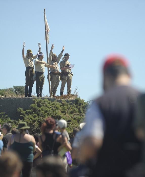 Recreación de la batalla de Iwo Jima
