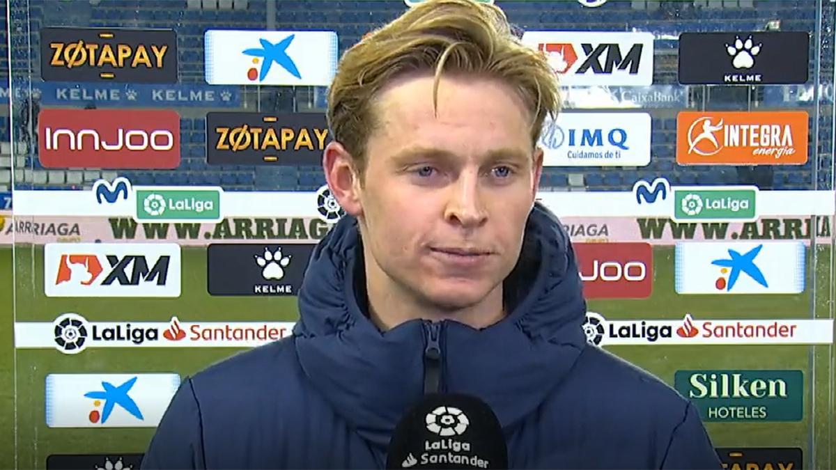 Frenkie de Jong, contundente: Puedo mejorar mucho, pero tampoco es un desastre