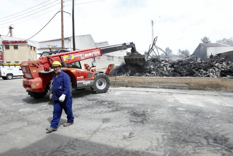 Imágenes del incendio en Alcañiz