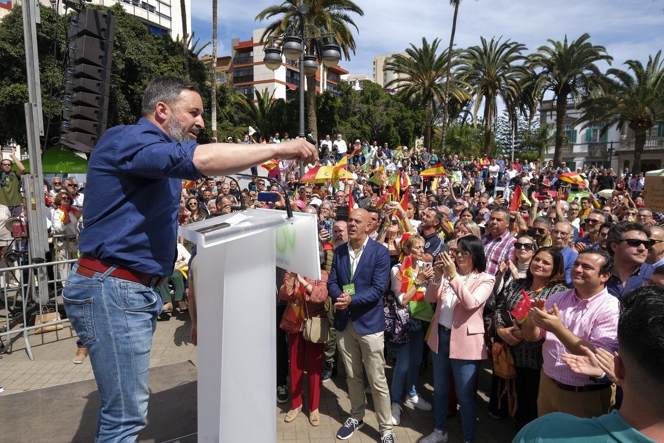 Mitin del presidente de VOX, Santiago Abascal, en Las Palmas de Gran Canaria