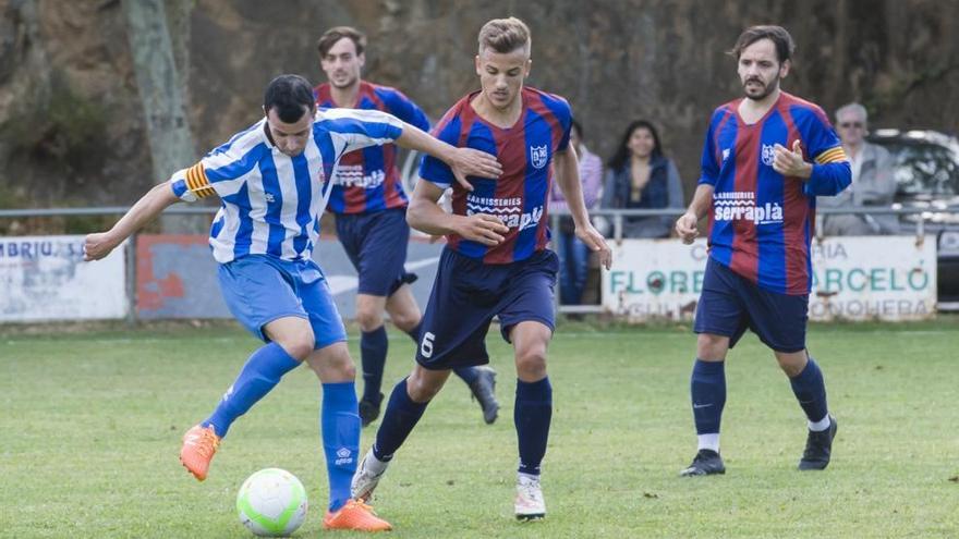 Mane i Artur, en el partit Agullana-Borrassà