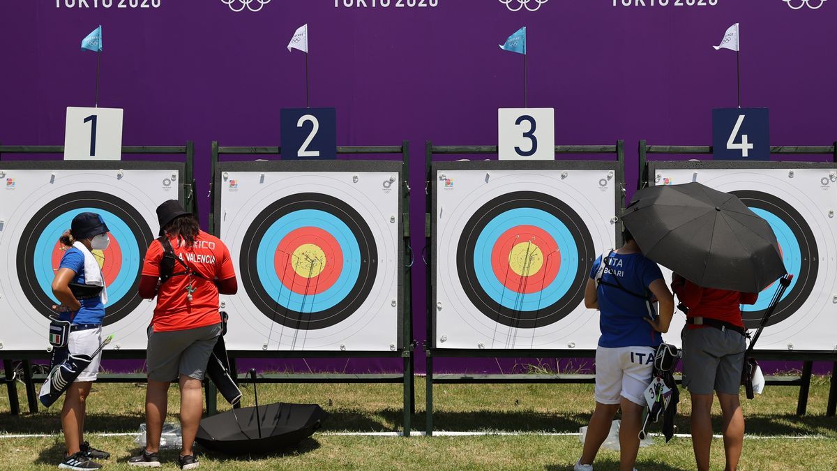 Ronda de clasificación individual femenina de tiro con arco.