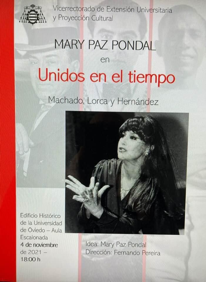 Mary Paz Pondal en la representación &quot;Unidos en el tiempo2