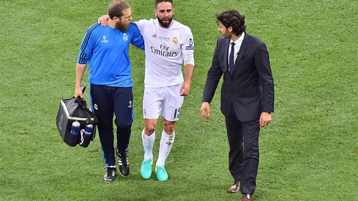 Carvajal abandonó el campo entre lágrimas