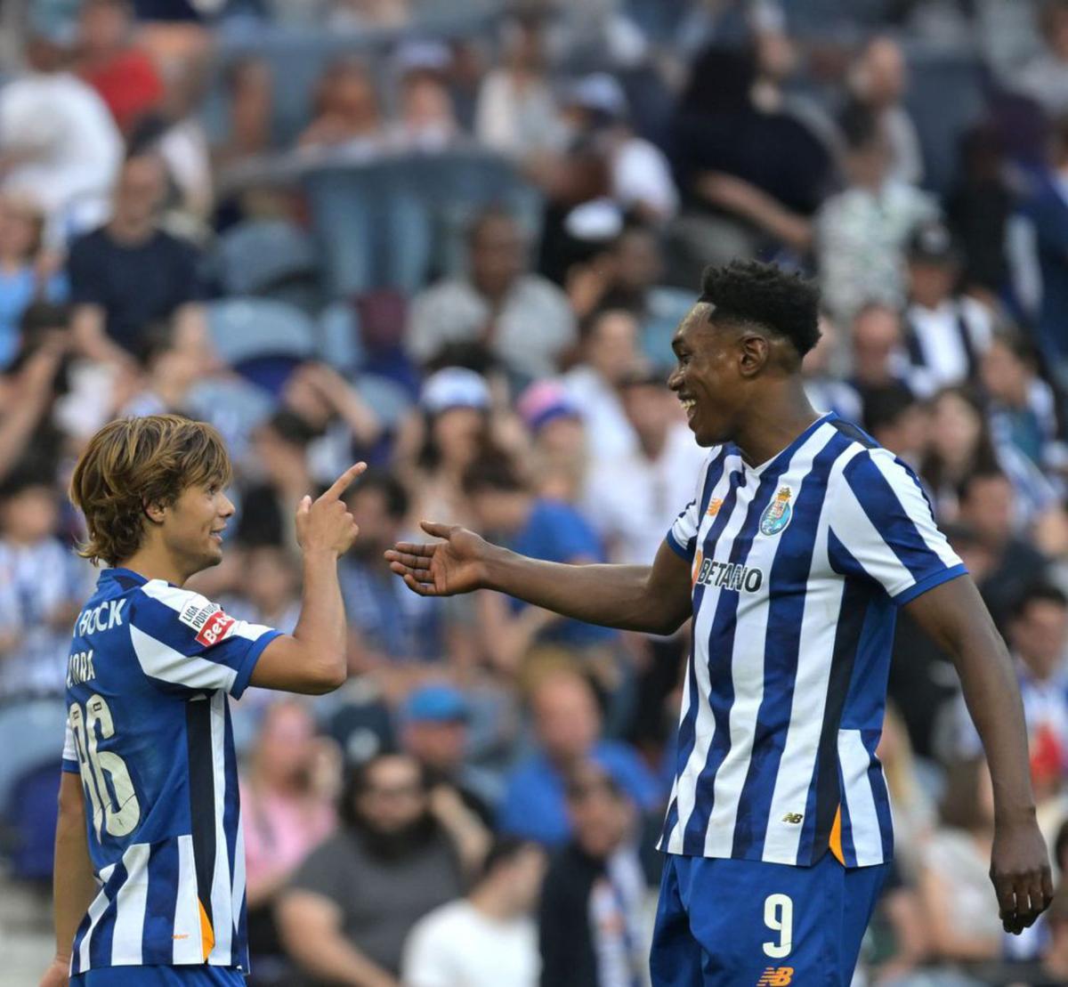 Samu celebra un gol
en el Oporto.
| Fernando Veludo