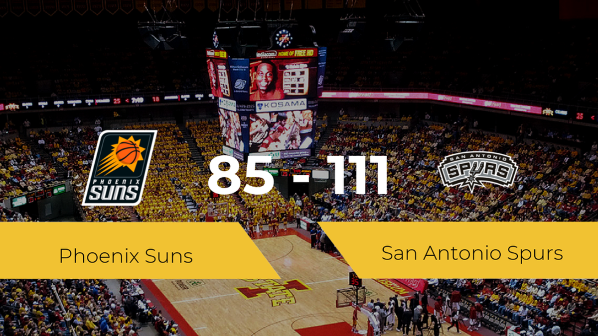 Victoria de San Antonio Spurs ante Phoenix Suns por 85-111