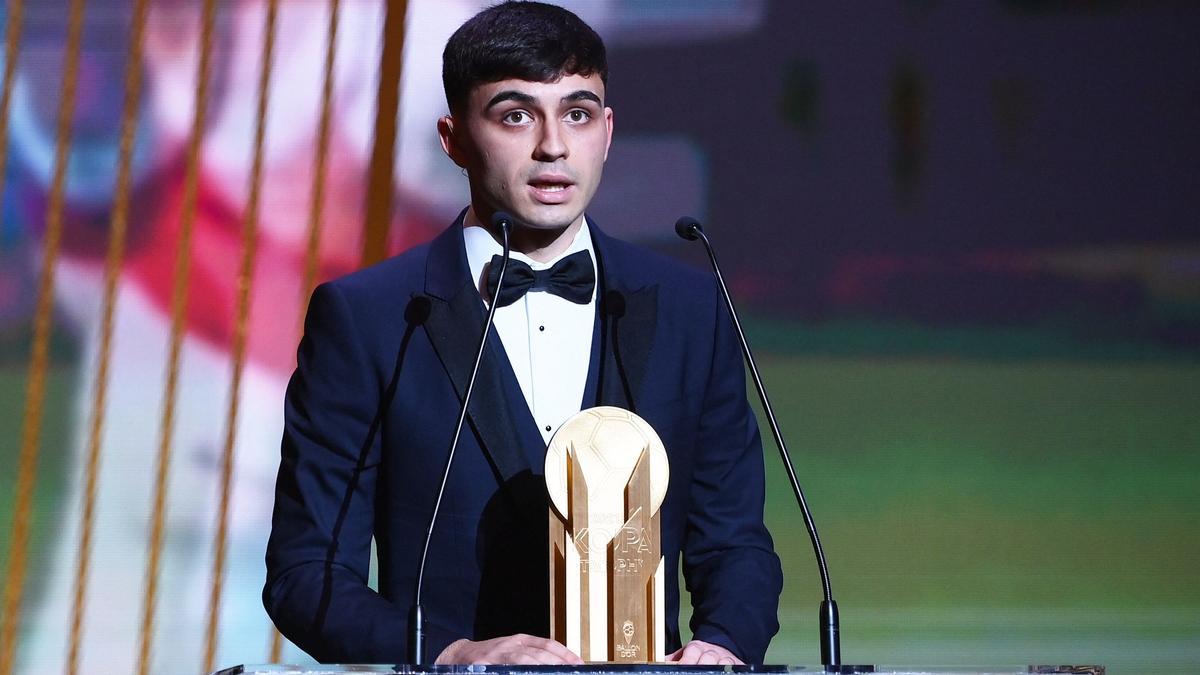 Pedri guanya el trofeu Kopa al millor jove d’Europa