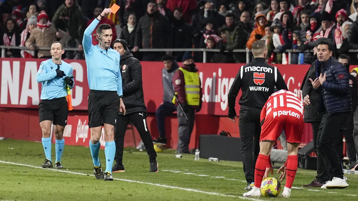 Alejandro Muñiz Ruiz en un Girona-Barça de la temporada 2022-23