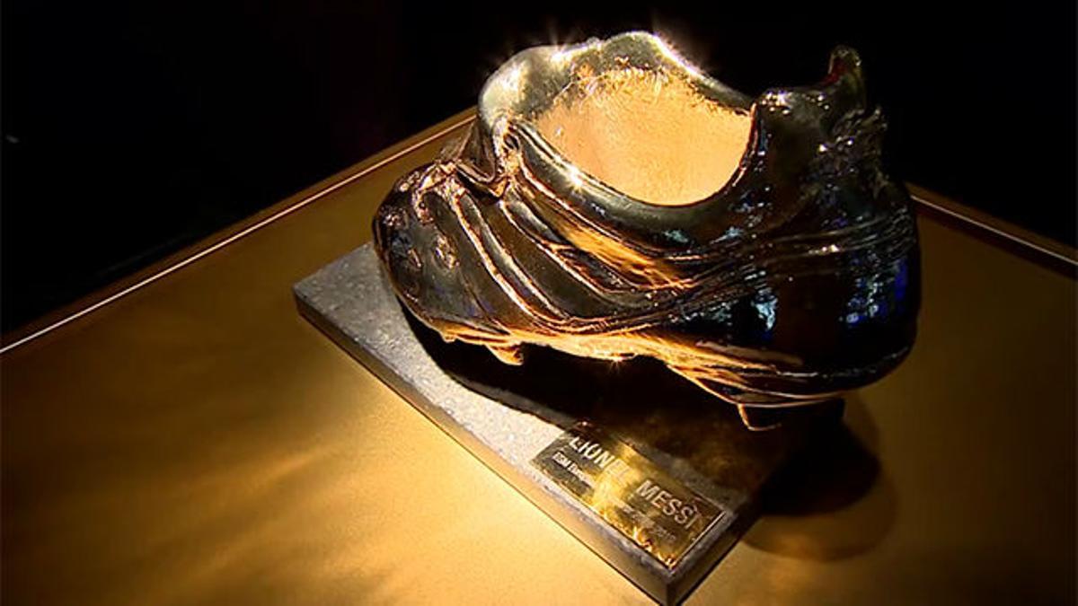 La sexta Bota de Oro de Messi ya está en el Museo del Barça