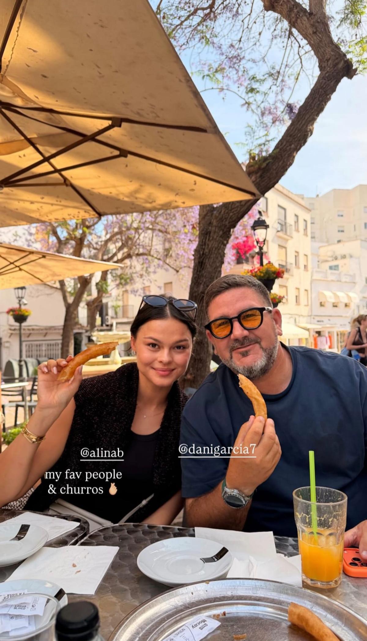El chef Dani García, durante su última visita a la Churrería Marbella