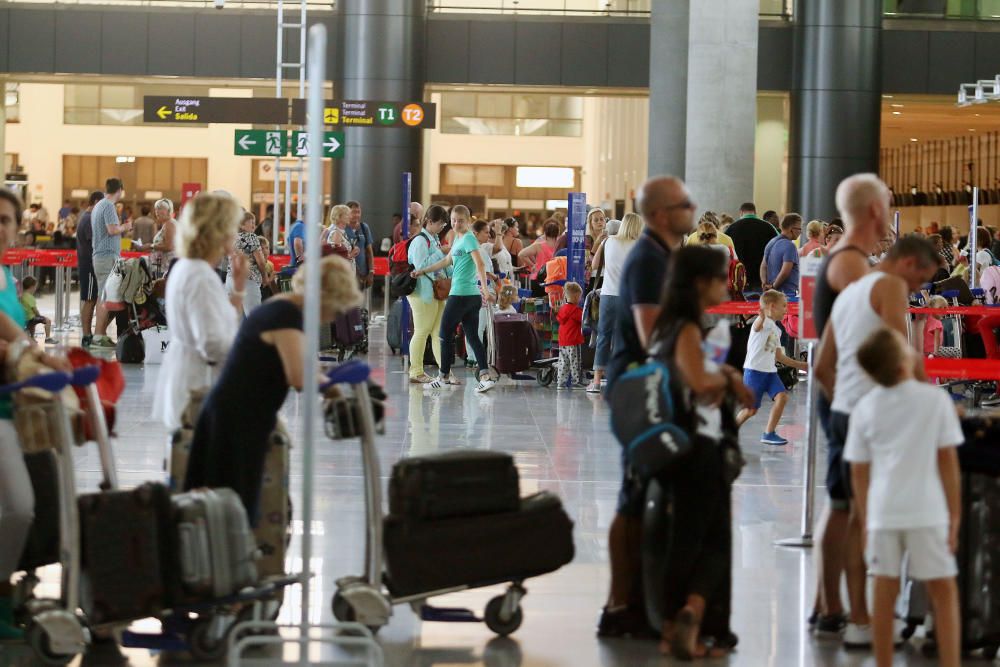 Operación retorno en el aeropuerto de Málaga