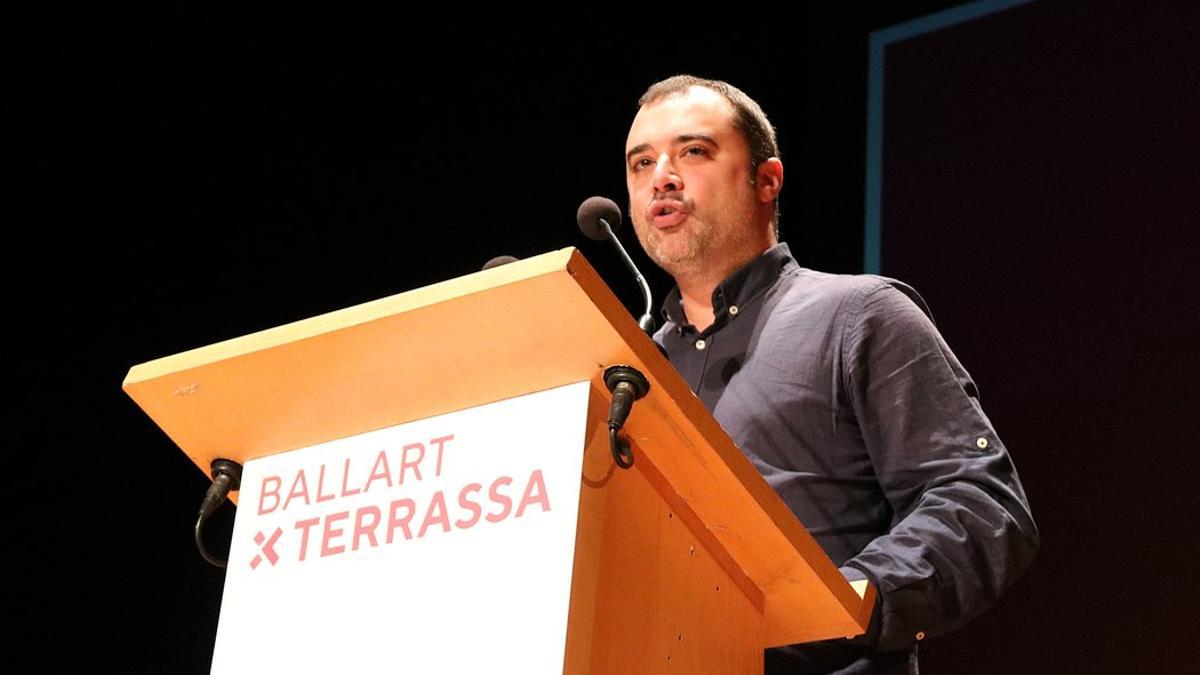 Jordi Ballart durante la presentación del nuevo partido Tot per Terrassa.