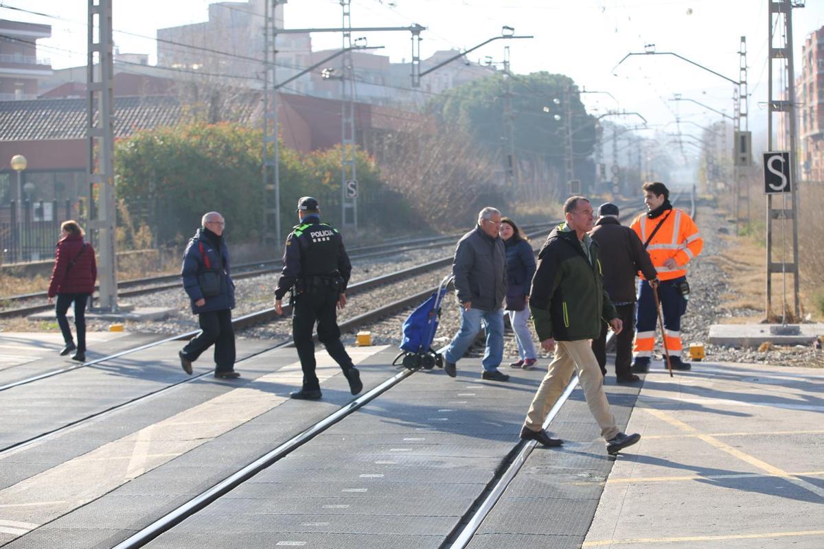 Acto de presentación del inicio de las obras para el soterramiento de las vías del tren de la R2 de Rodalies en Montcada i Reixac